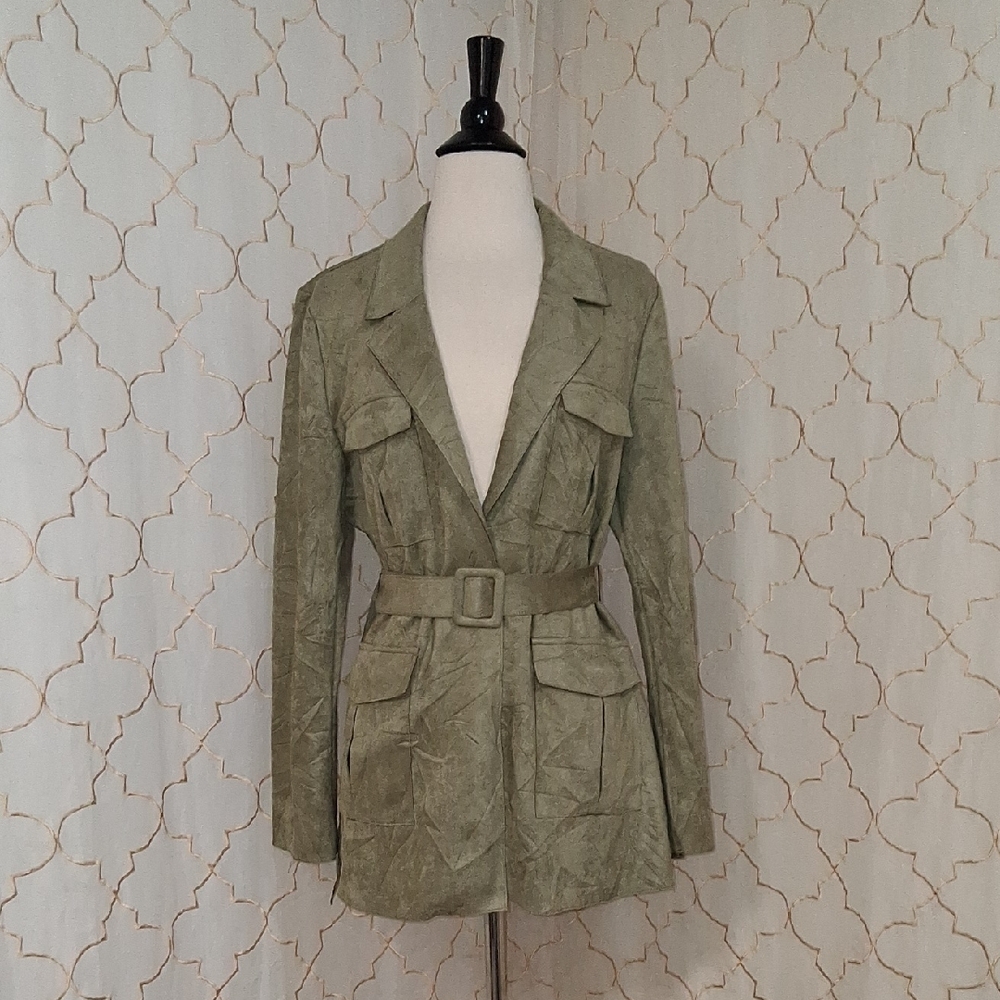 Solitaire Sage Green Women's Utility Jacket